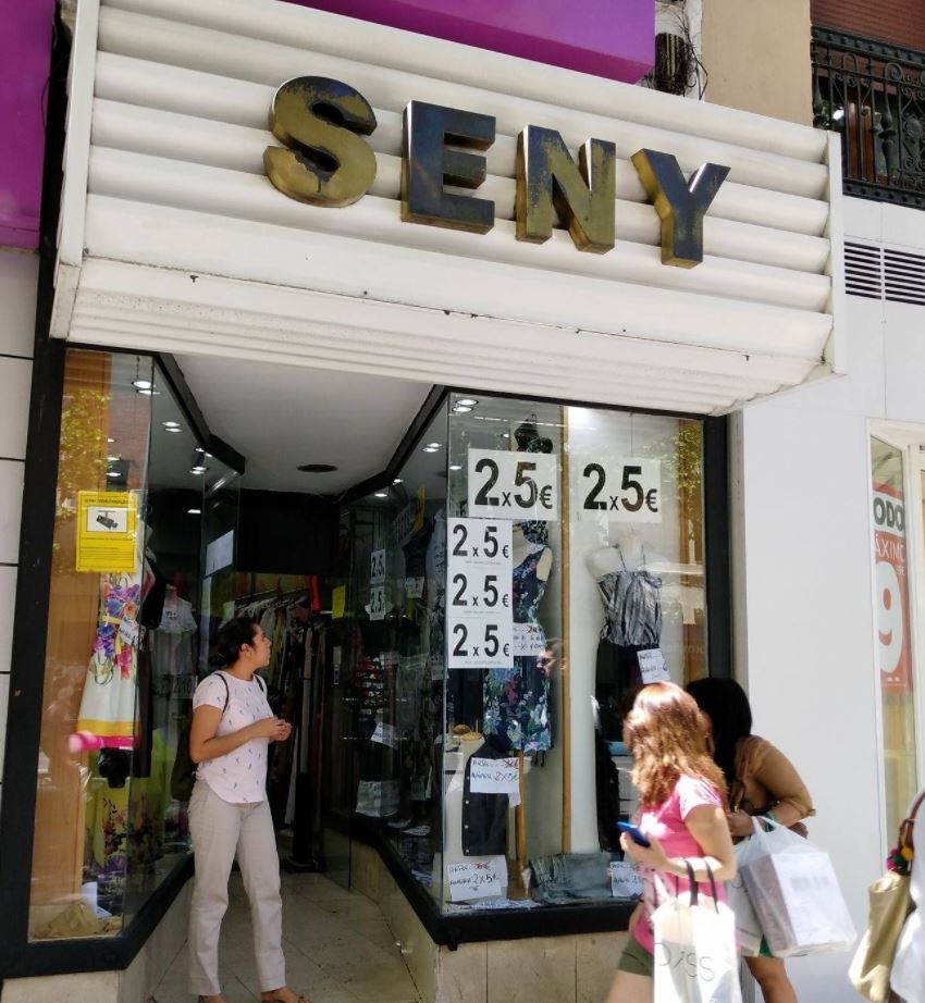 Boutique Seny en el barrio de Salamanca Madrid en Calle Bravo Murillo